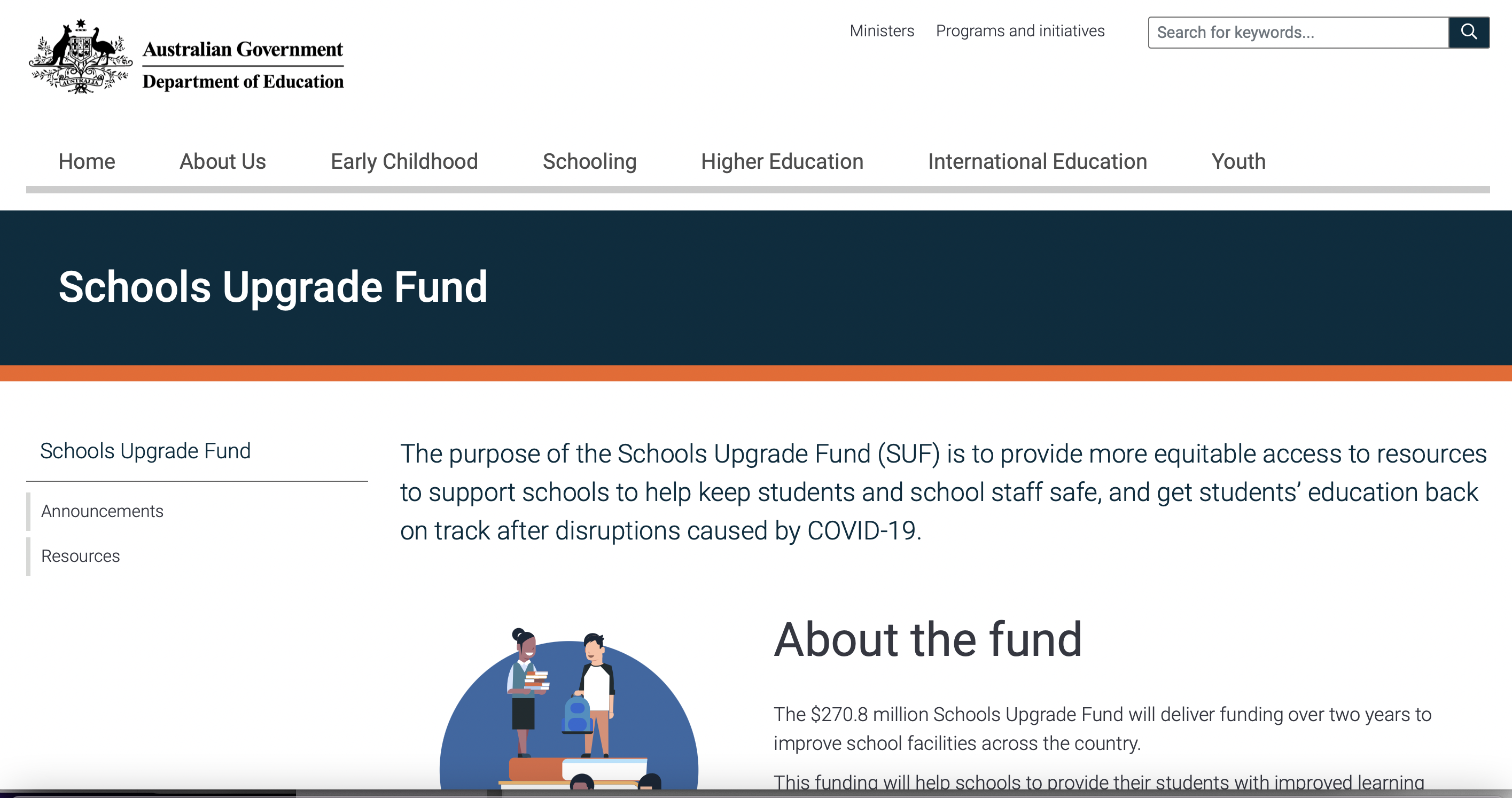 Schools Upgrade Fund